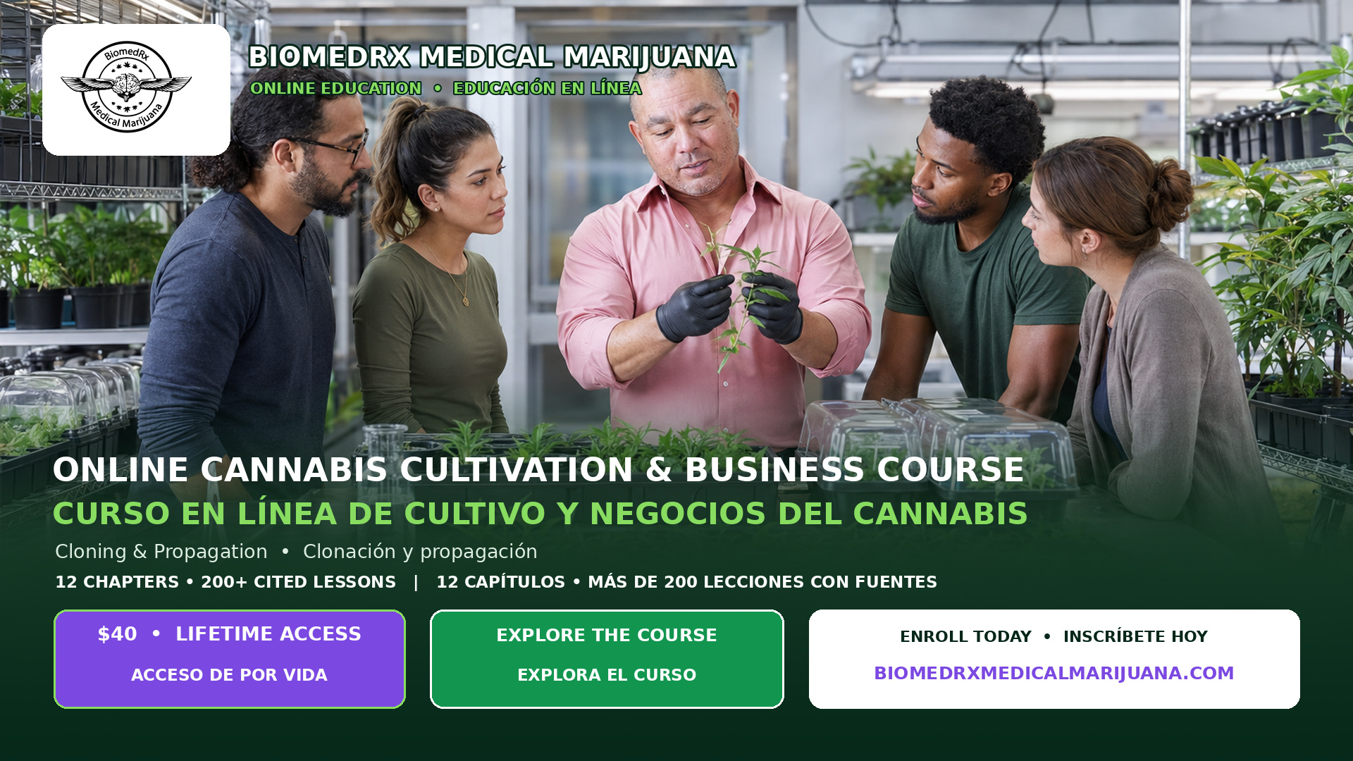 BiomedRx Medical Marijuana — Online Cannabis Cultivation & Business Course